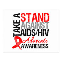 Take a Stand Against AIDS HIV Post Cards