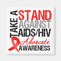 Take a Stand Against AIDS HIV Refrigerator Magnets