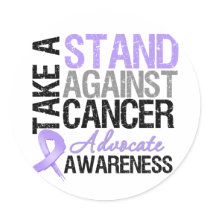 Take a Stand Against Cancer Round Sticker