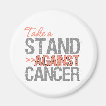 Take a Stand Against Cancer - Uterine Cancer Magnet