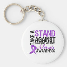 Take A Stand Against Domestic Violence Key Chain