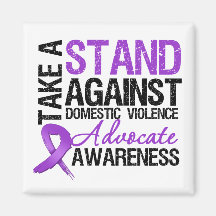Take A Stand Against Domestic Violence Fridge Magnets