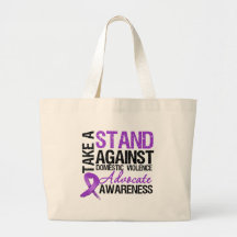 Take A Stand Against Domestic Violence Tote Bags