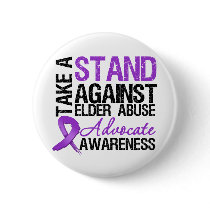Take A Stand Against Elder Abuse Pinback Buttons