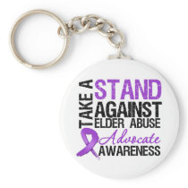 Take A Stand Against Elder Abuse Key Chain