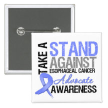 Take a Stand Against Esophageal Cancer Pinback Buttons