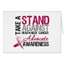 Take a Stand Against Head and Neck Cancer Greeting Cards