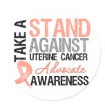 Take a Stand Against Uterine Cancer stickers