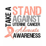 Take a Stand Against Uterine Cancer t-shirts