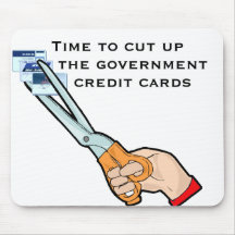 Take away the government credit cards mouse pad