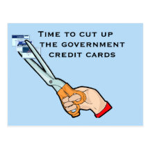 Take away the government credit cards post cards