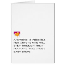Take Baby Steps Greeting Cards