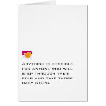 Take Baby Steps Greeting Cards