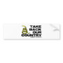 take back our country bumper sticker