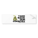 take back our country bumper stickers