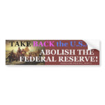 TAKE BACK THE U.S.A. BUMPER STICKERS