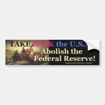 TAKE BACK THE U.S.A. BUMPER STICKER