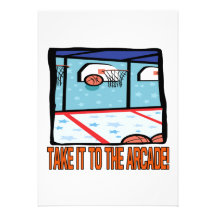 Take It To The Arcade Personalized Invites