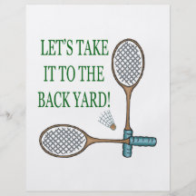 Take It To The Back Yard Flyer Design