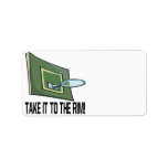 Take It To The Rim Address Label
