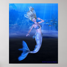 Take My Hand and Follow Your Heart Mermaid Art Print