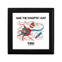 Take The Synaptic Leap Think (Neuron Synapse) Jewelry Box