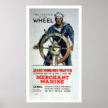 Take the Wheel - Merchant Marine (US02058) Posters