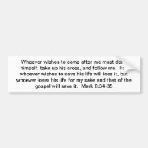 Take Up Your Cross 3 Bumper Sticker