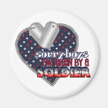 Taken by a Soldier Magnets