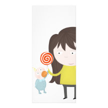 Taking candy from a baby personalized rack card