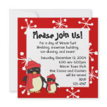 Taking Little Penguin for a Walk Personalized Invitation