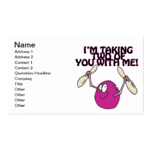 Taking Two With Me Business Cards