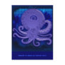 Takosan the purple octopus Postcard