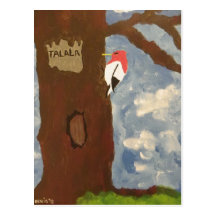 Talala Red-Headed Woodpecker Postcard