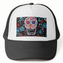 TALAVERA SKULL DIA DE LOS MUERTOS TRUCKER HATS