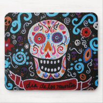 TALAVERA SKULL DIA DE LOS MUERTOS MOUSEPADS