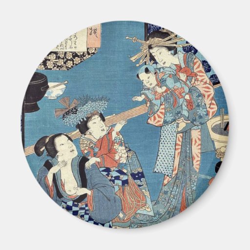 Tale of the courtesan Kokonoe by Utagawa, Toyokuni Refrigerator Magnets