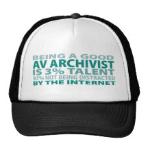 Talent de l'archiviste 3% de poids du commerce casquettes