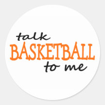 Talk Basketball To Me Sticker