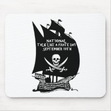 Talk Like A Pirate Day Ship Mousepads