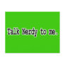 talk nerdy to me postcards