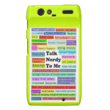 Talk Nerdy to Me Razr phone case Droid RAZR Case