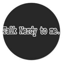 talk nerdy to me sticker