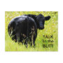Talk to the Butt - Angus Cow Postcards