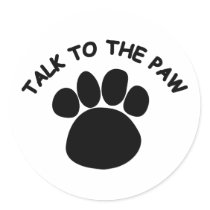 Talk to the Paw Sticker 2