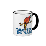 Talk to the Tail Parrot mugs