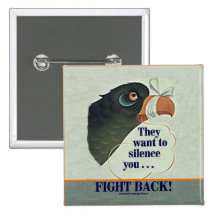 Talk Too Much Pinback Button