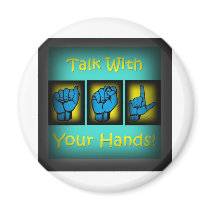 Talk With Your Hands (2) Magnet