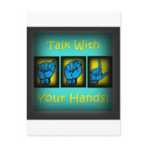 Talk With Your Hands (2) Postcard