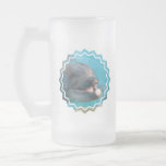 Talkative Dolphin Frosted Beer Mug